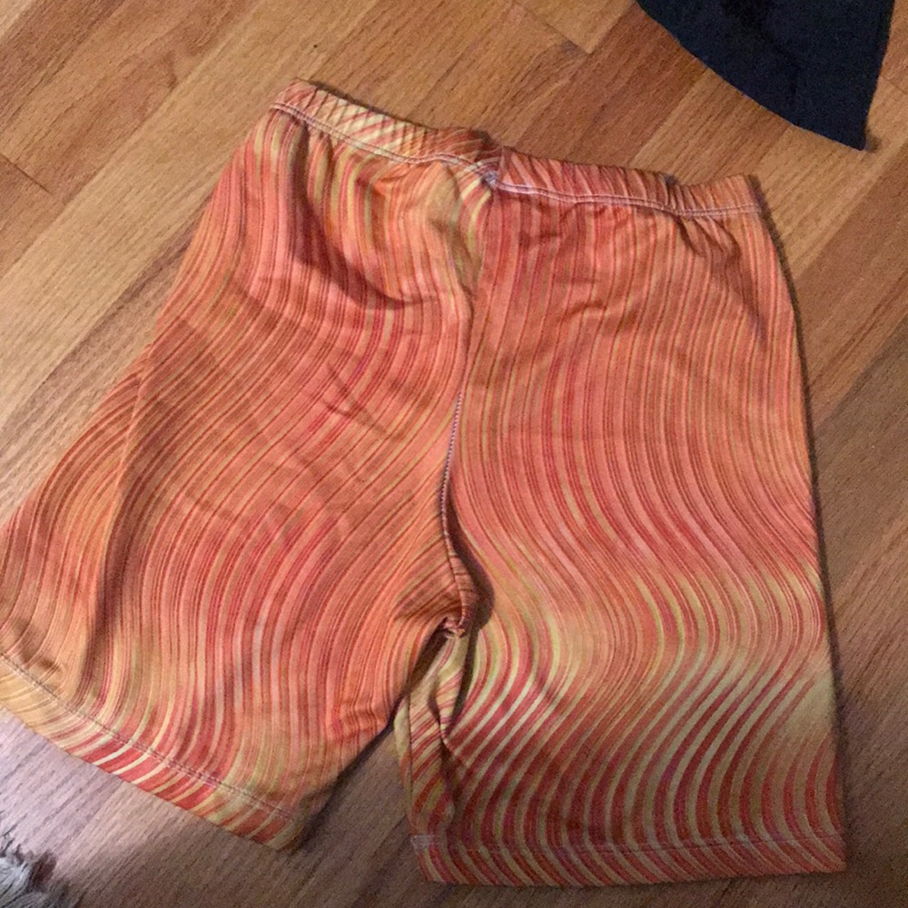 colorful spandex running shorts